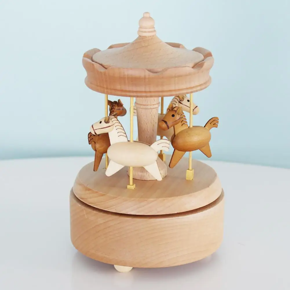 9 тип деревянная музыкальная шкатулка ремесла творческие подарки музыкальное колесо обозрения карусель музыкальная шкатулка для подарка на день рождения дома Navidad украшения