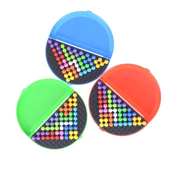 

1 Pcs Classic Children Pyramid Beads Puzzle Puzzle Pyramid Plate IQ Pearl Logical Mind Game Brain Teaser Educational Toys
