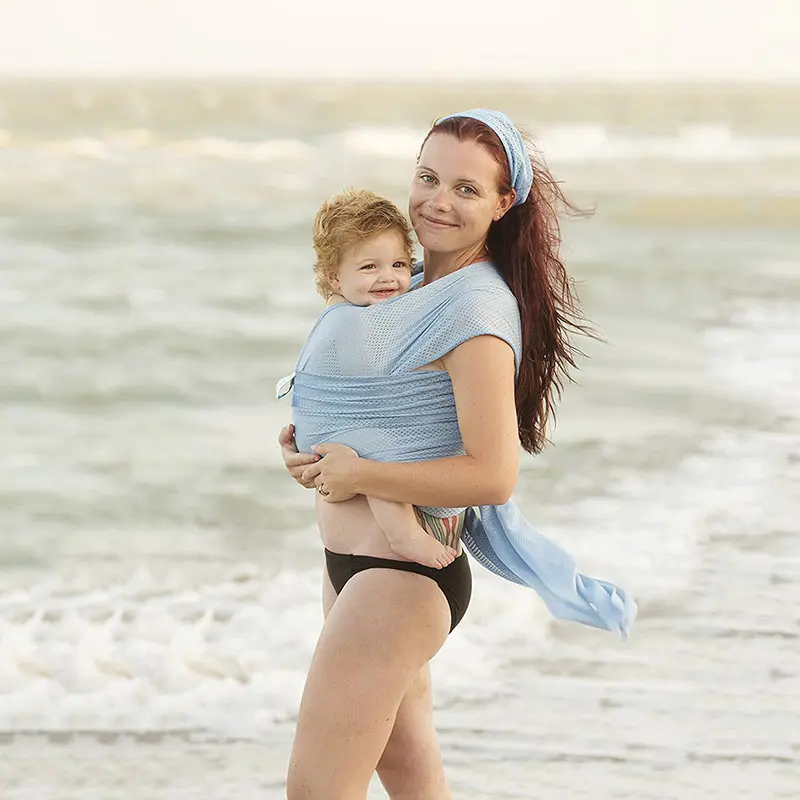 

BC-TK003 Baby Accessories Versatile Mesh Baby Wrap 7 Colors Comfotable Baby Carriers Soft Baby Cover Backpack