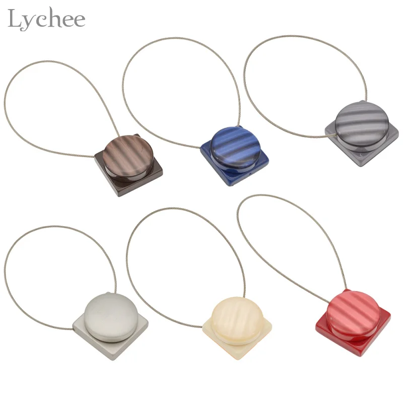 Lychee 1 шт. круглый квадратный подхват для штор магнитные пряжки магнитный