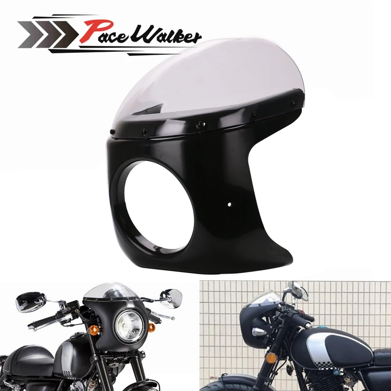Бесплатная доставка мотоциклетная фара в стиле ретро Cafe Racer Универсальный 7