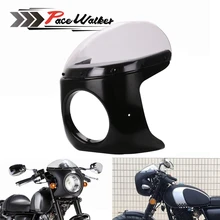 Бесплатная доставка мотоциклетная фара в стиле ретро Cafe Racer
