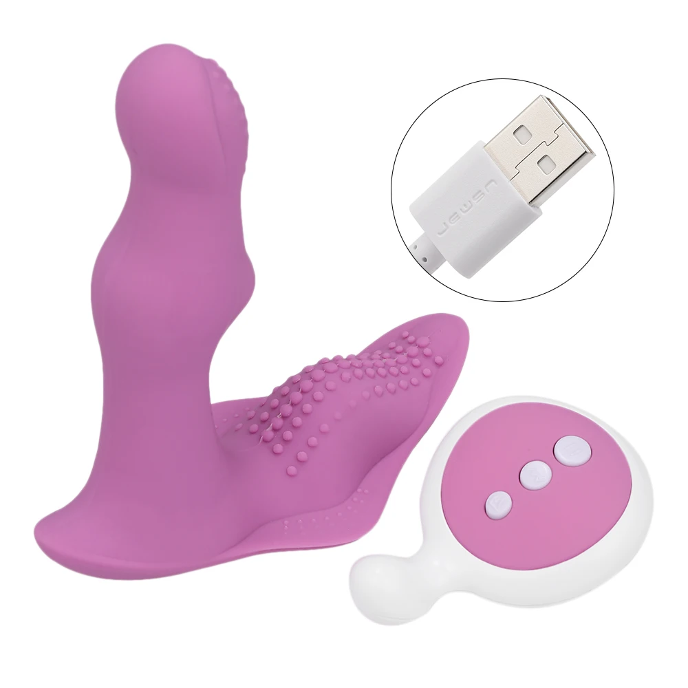 Носимый фаллоимитатор вибраторы для женщин G Spot Стимулятор клитора беспроводной