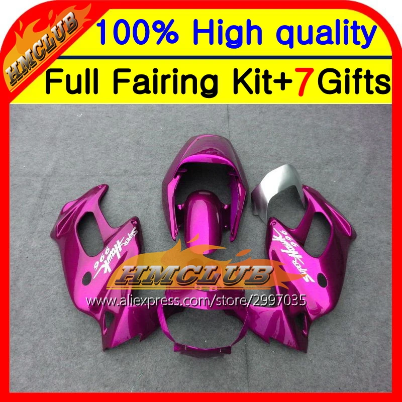 Корпус для HONDA SuperHawk VTR1000F ALL Rose 97 05 44HM47 VTR 1000 F 1000F 98 99 00 01 02 03 04 обтекатель глянцевый