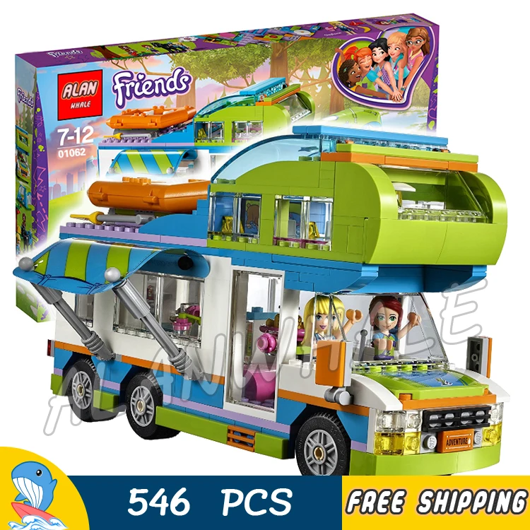

546pcs Friends Mia's Camper Van 01062 Model Building Blocks Children Kids Toys Bricks Compatible With lego