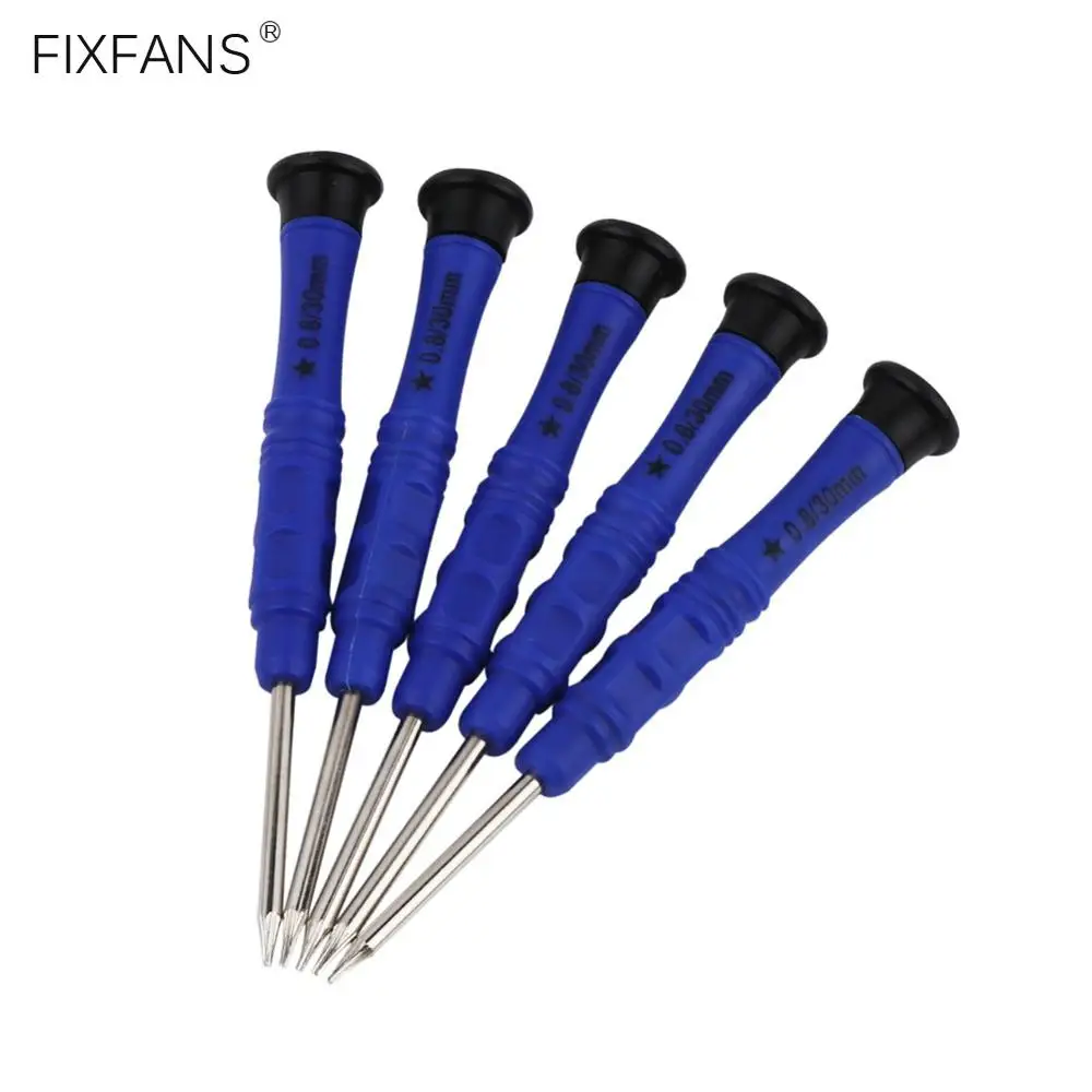 FIXFANS 5Pcs 0.8mm Pentalobe Screwdriver for iPhone Mini 5 Point