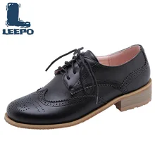 Обувь с перфорацией типа «броги» Для женщин; винтажные перфорированные Туфли-оксфорды в стиле ретро; Женская обувь в стиле ретро; оксфорды на плоской подошве со шнуровкой; большие размеры