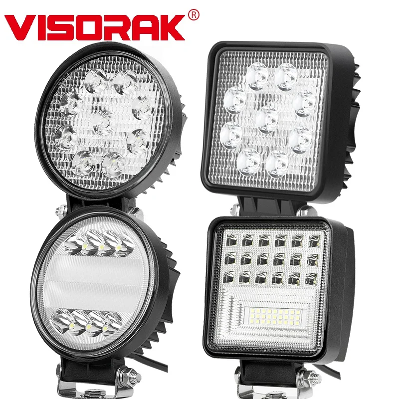 

VISORAK 5" 27W 48W Offroad LED Work Light 4x4 LED Truck Work LED Froklift LED Headlight For Car 4WD 4x4 SUV ATV Froklift Truck