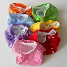 Прямая продвижение фабрики Многоразовые моющиеся детские подгузники 1 Подгузники+ 2 вставки