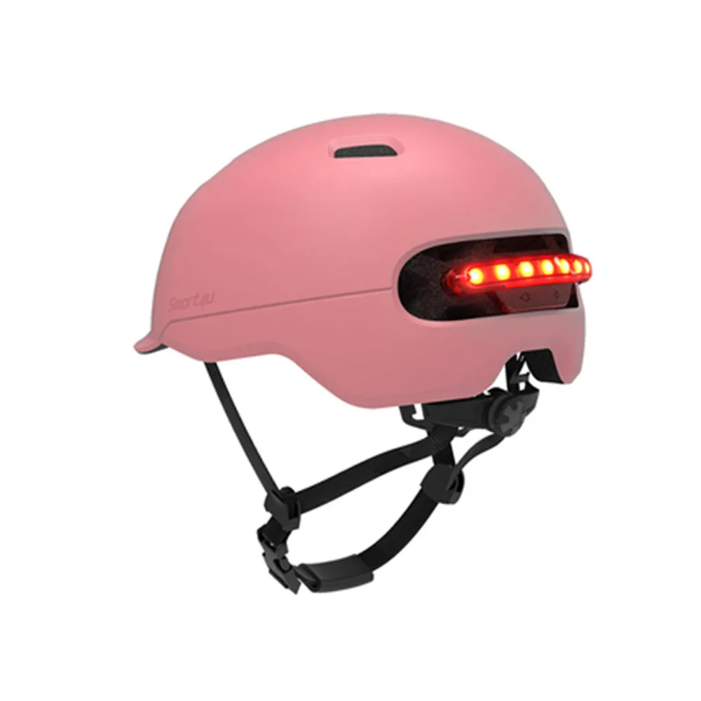 

New Smart4u Waterproof Bicycle Smart Flash Helmets Matte Long Use Helmet Back Light Mountain Road Scooter For Men Women