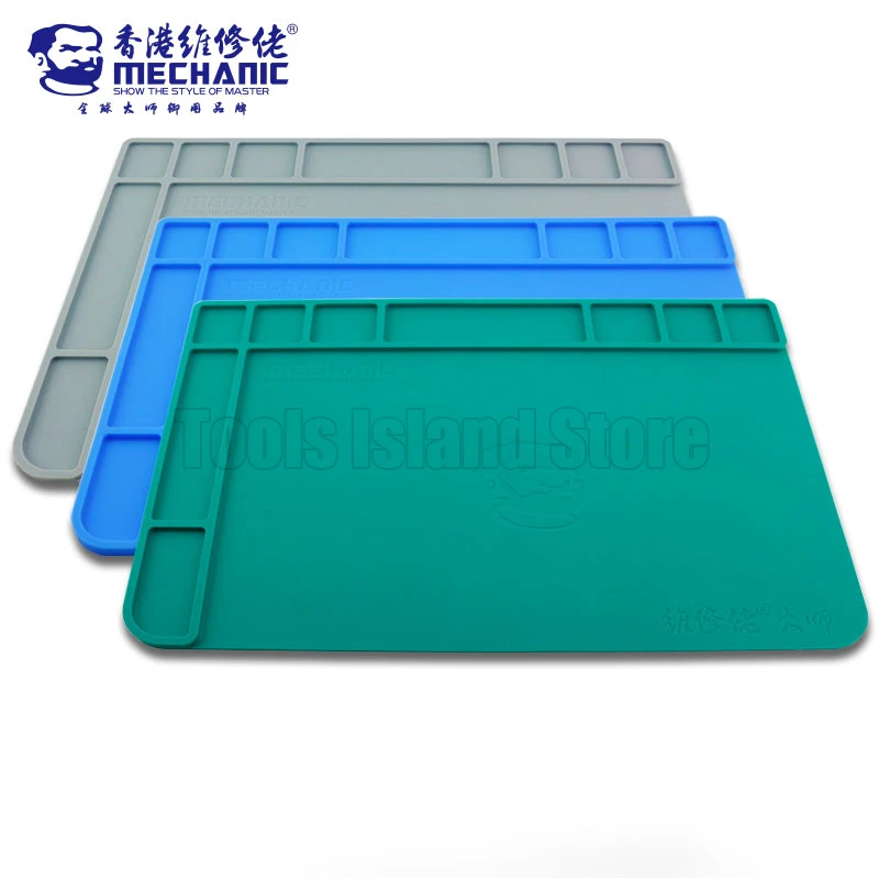 

MECHANIC Heat Insulation Silicone Pad Desk Mat Maintenance Platform For Electrical BGA Soldering Repair Station Mat Section