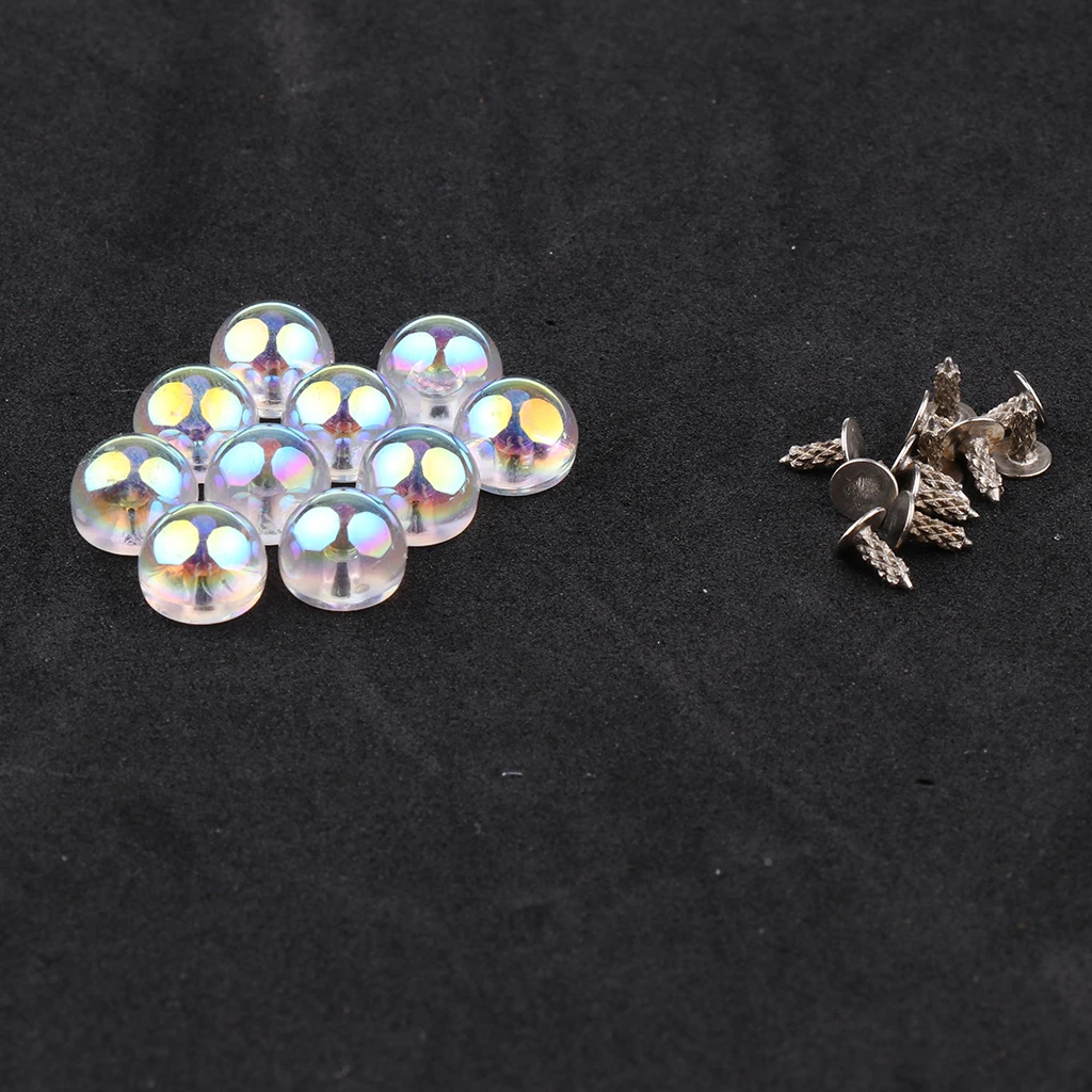 New Arrived 10 Sets Colored Pearl Rivets Studs Buttons for Cloth Hat Bag Shoes Crafts Decoration DIY Home Garment Accessories