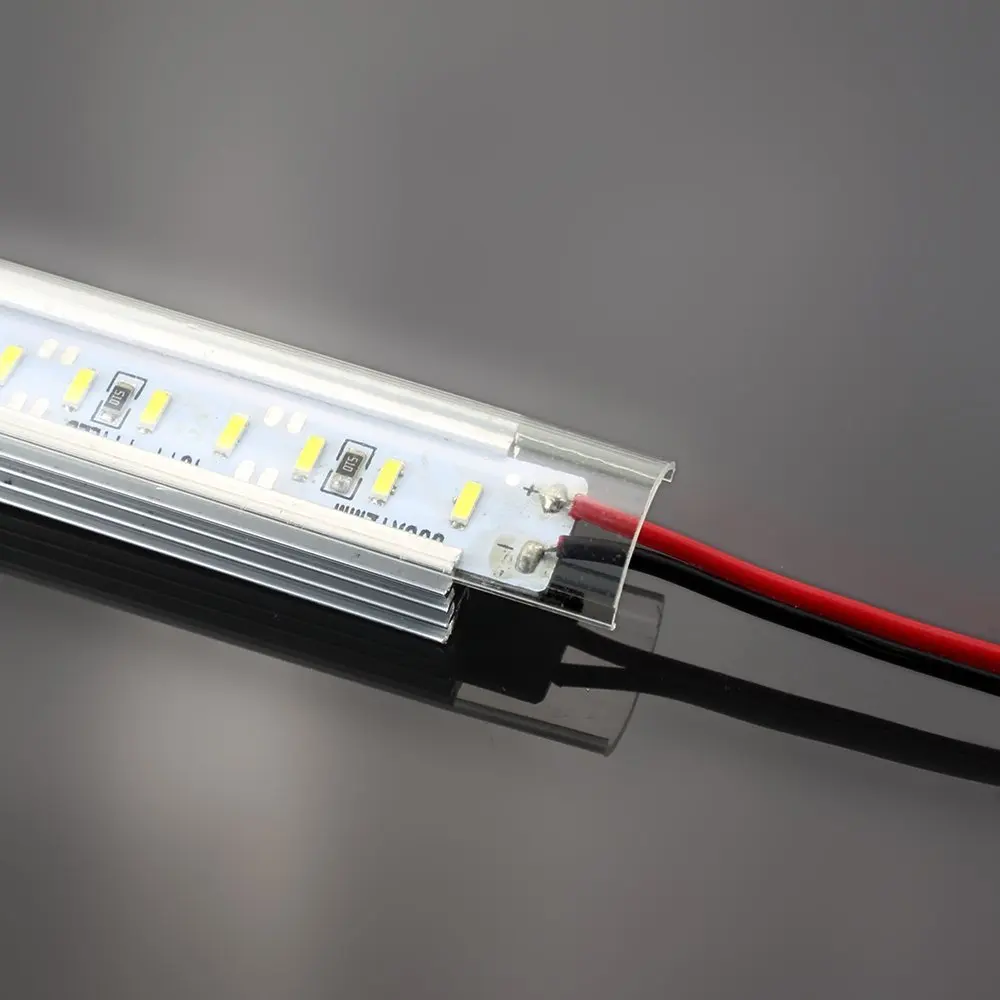 Алюминиевый профиль SMD 4014 светодиодная жесткая лента 50 см 72 светодиода 100 144 12 В
