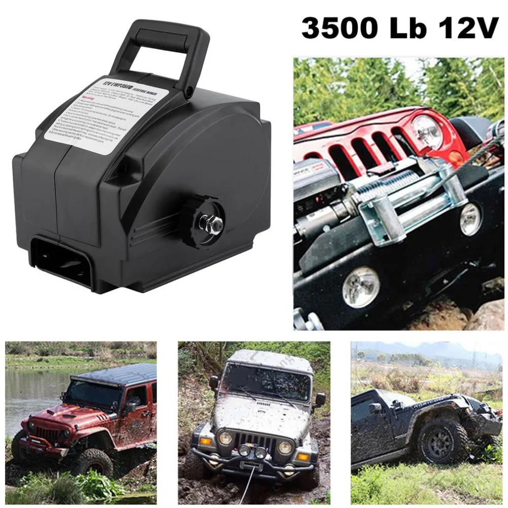 

Professional 3500 Lb 12V Wire Rope Electric Boat Winch Motor Winch With Remote Control Powerful Accessories Ship From DE