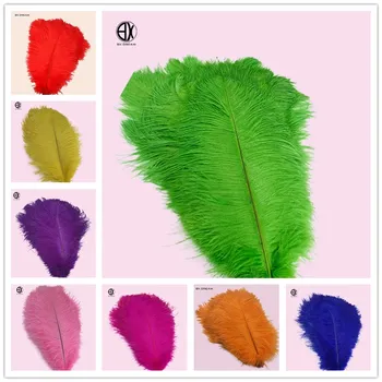 

wholesale! 100PCS Colorful ostrich feathers 40-45cm Cute Cheap DIY Party Opponents Crafts Decorative feathers
