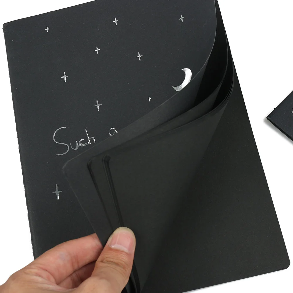 1 PC New Fashion Hitam Bajak Laut Notepad Sketsa Menggambar