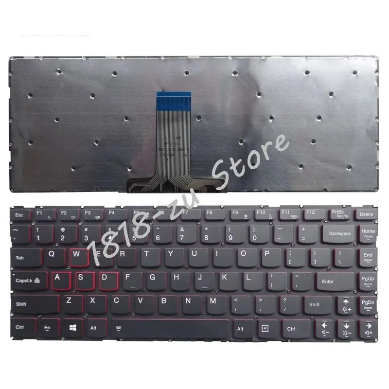 US клавиатура для ноутбука Lenovo Y40-70 Y40-80 Y40-70AT английская Клавиатура | Компьютеры и