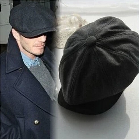 Anterior Preferencia ignorar David Beckham Same Design Male Beret Fashion Gorras Planas Solid Boina Wool  Beret For Men Hats Casual Octagonal Cap HT51095+15 _ - AliExpress Mobile