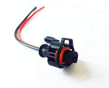 

50/100PCS/LOT 2 PIN/WAY FUEL INJECTION CONNECTOR PLUG WITH PIGTAIL PT2183 FOR CHEVROLET LLY LBZ LLM SAAB 9-3 & 9-5 1.9 DIESEL