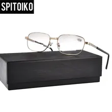 SPITOIKO очки для чтения бренд высококлассный дизайн металлический каркас бифокальные очки для чтения дальнозоркость двойной диоптрий+ 100~+ 400 823