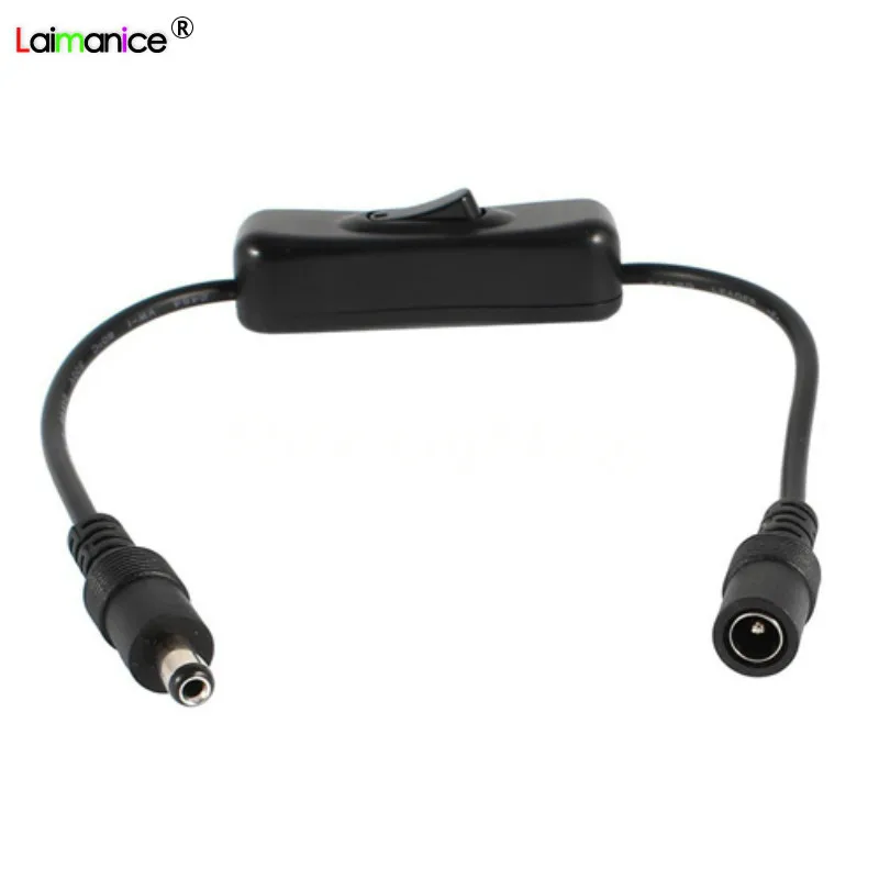 DC12V 5.5*2.1mm 30CM DC Female Male Power Cable Connector Plug adaptor