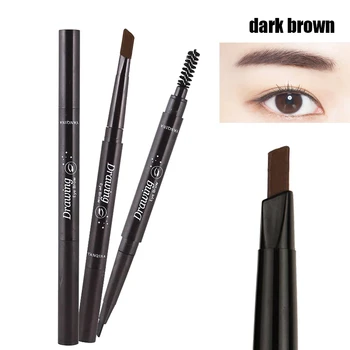 

Double Heads Automatic Eyebrow Pencil Waterproof Long-lasting Pen with Eyebrow Brush HJL2018