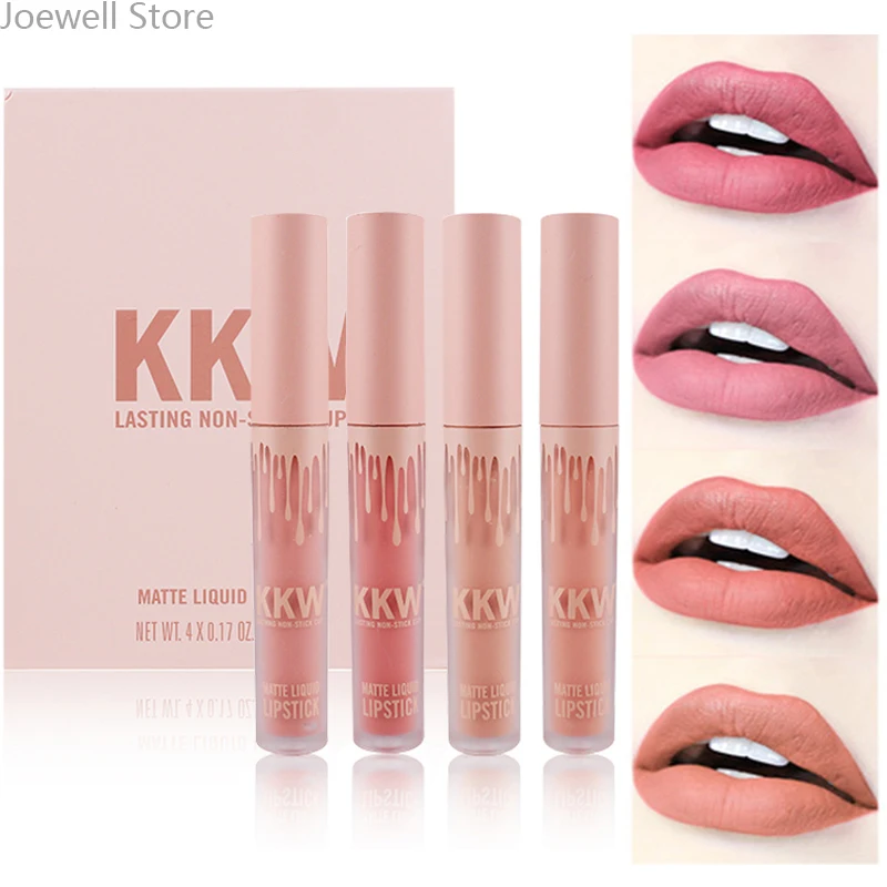 

10set/Lot Matte Liquid Lipstick Gloss Matte Lipgloss Makeup Kit Birthday Cosmetics Lasting Batom Red Velvet