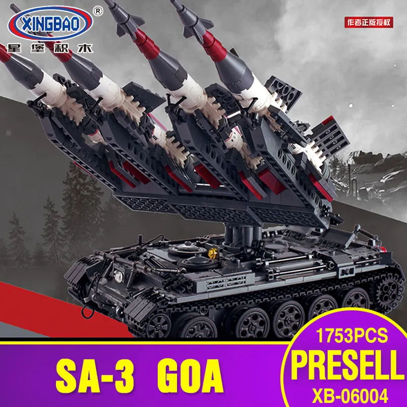 Xingbao-06004-1753Pcs-Military-Series-The-SA-3-missile-and-T55-Tank-Set-Children-Educational-Building (4)