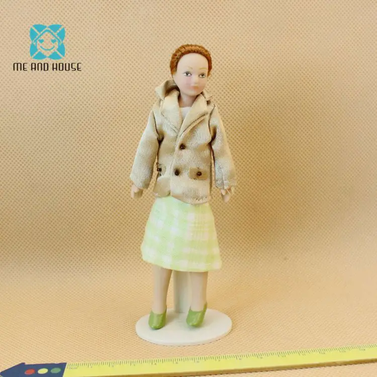 1:12 Кукольный домик Мини-куклы фарфоровые миниатюрные фигурки игрушечные модели имитационная кукла