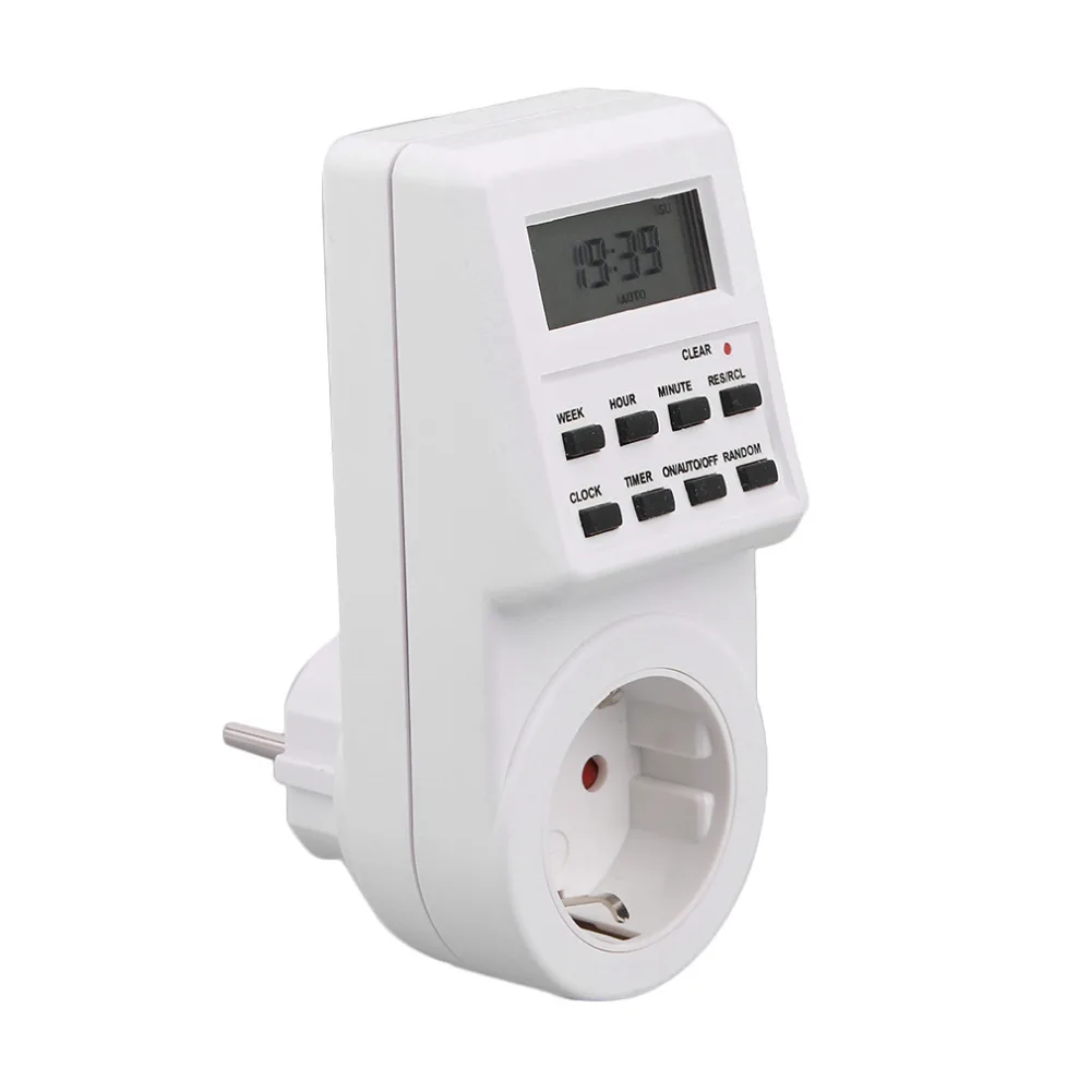 

ACEHE 230V AC Energy Meters Timer Switch Socket with Clock Summer Time Random Function Meter Stocket DropShipping