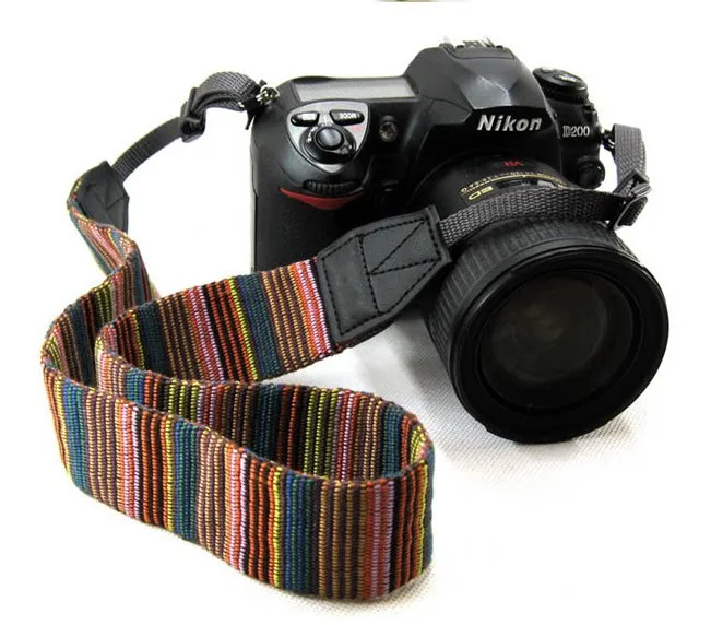 

Camera Neck Straps Shoulder Strap Color Stripes Soft Belt Camera Universal Free Shipping