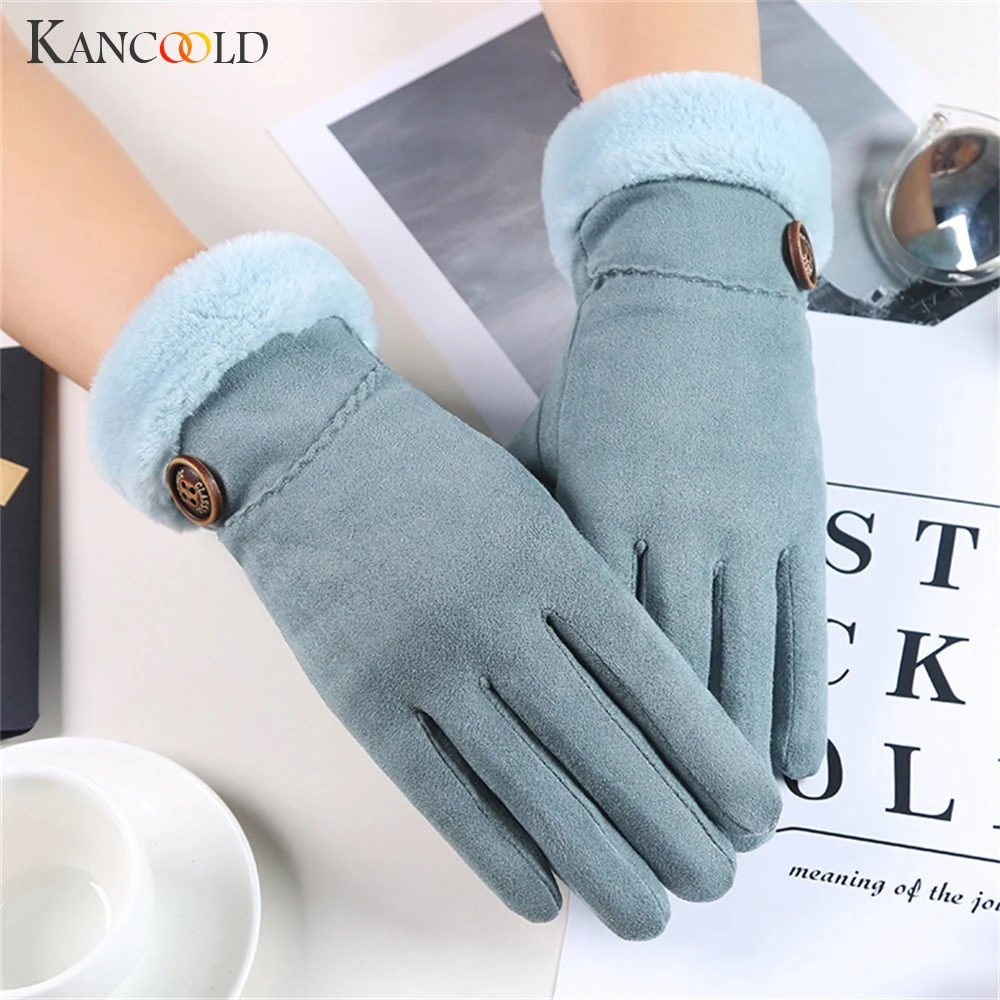 Перчатки kancoold женские осенние и зимние ветрозащитные перчатки теплые бархатные высококачественные модные женские перчатки 2018NOV29