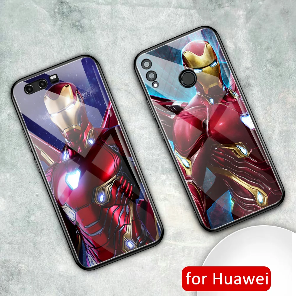 Для honor 10 lite чехол стеклянная задняя крышка huawei Железный человек play для Huawei 8x max 9 20