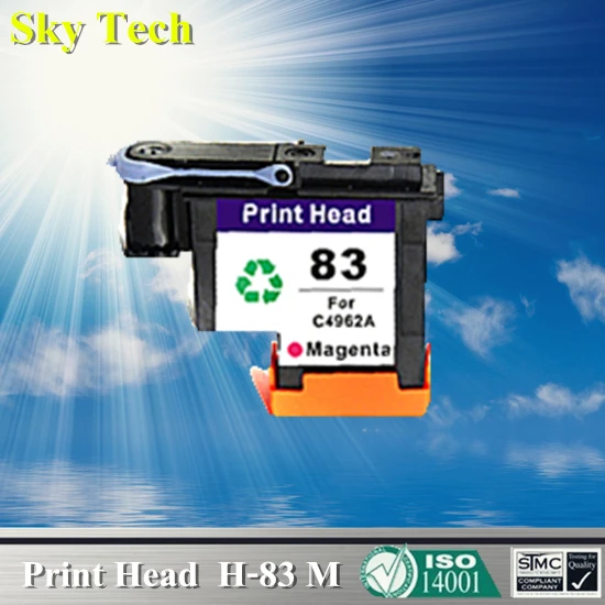 

1 Magenta Ink cartridge Head For HP 83 Printhead , C4962A Remanufactured head For Hp DesignJet 5000 / Hp DesignJet 5500