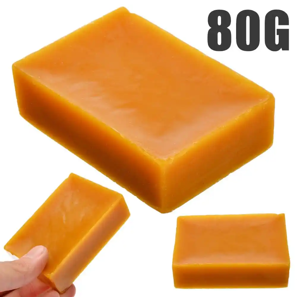 80 г 100% чистый натуральный желтый пчелиный воск гранулы мед для DIY для свечек и мыла - изображение
