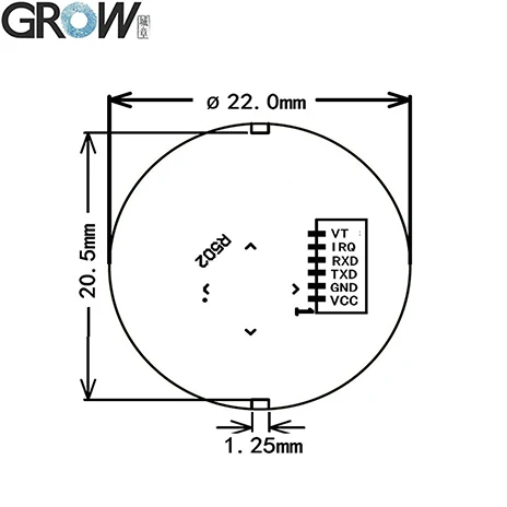 GROW K216+ R502 Распознавание отпечатков пальцев система контроля доступа+ R502 емкостный датчик отпечатков пальцев