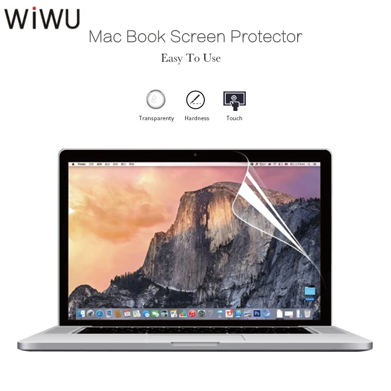 

WIWU Transparent Laptop Screen Protector Film 16:9 AntiScratch HD Notebook Protective Screen For Macbook pro air Retina 12 13 15