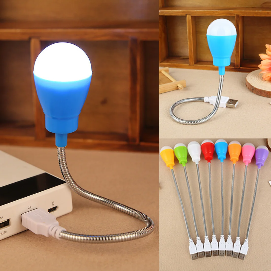 

USB LED Night light Mini notebook Nightlight Desk Reading lamp For PC Mobile Power Telescopic luminaria Computer P25