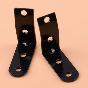 

DWCX Black Aluminum Alloy Glove Box Lid Hinge Snapped Repair Kit "Z" Brackets 8E1880302 Fit for Audi A4 S4 RS4 B6 B7 8E