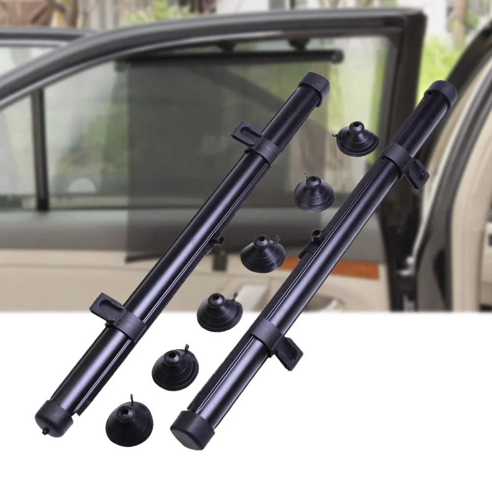 

Shades Roller Blinds Sun Block Durable With Suction Cups Cover Curtain Black Universal Automatic Retractable Car Window #0430