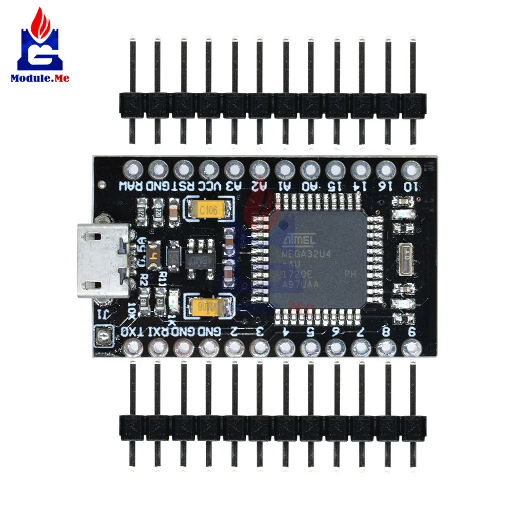 Pro Micro ATmega32U4 ATMEGA32U4-AU 3,3 В 8 МГц модуль USB контроллер Микроконтроллер плата для Arduino Nano с Загрузчиком