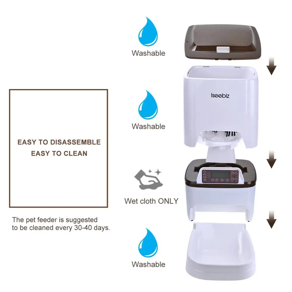 Iseebiz Automatic Pet Feeder 6L Iseebiz Automatic Pet Feeder 6L