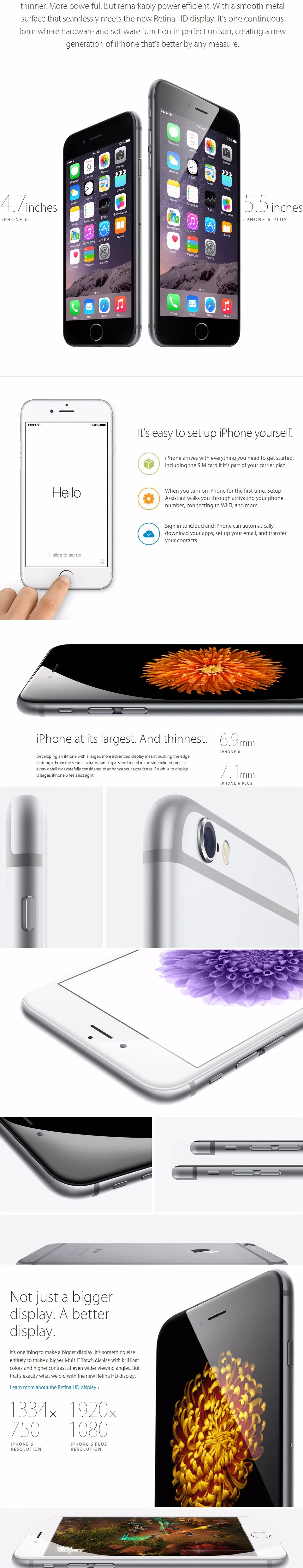 Apple iPhone 6 Dual Core IOS мобильный телефон 4," ips 1 ГБ Оперативная память 16 Гб/64/128 ГБ Встроенная память 4 аппарат не привязан к оператору сотовой связи разблокирована используется для сотового телефона