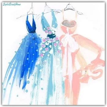 

Sophie beauty home DIY Diamond Colorful Wedding Photo 5D Painting Cross Stitch Kit Square and Round Diamond 3D Mosaic