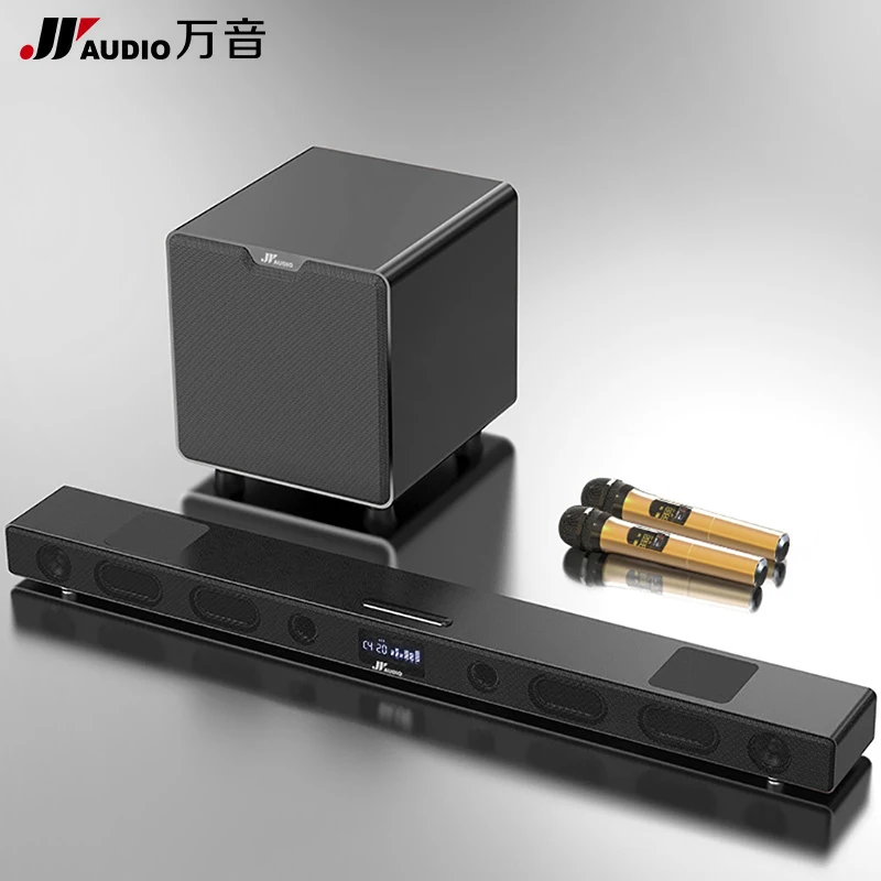 60 Вт A9K беспроводной Саундбар с беспроводным микрофоном КТВ сабвуфер Bluetooth