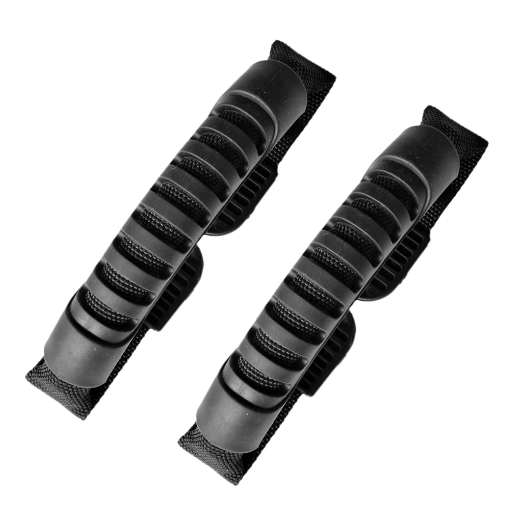 Perfeclan 2 Pieces Durable Kayak Canoe Boat Carry Handle Side Mount Strap Flat Moulded Webbing DIY Kayak Accessories