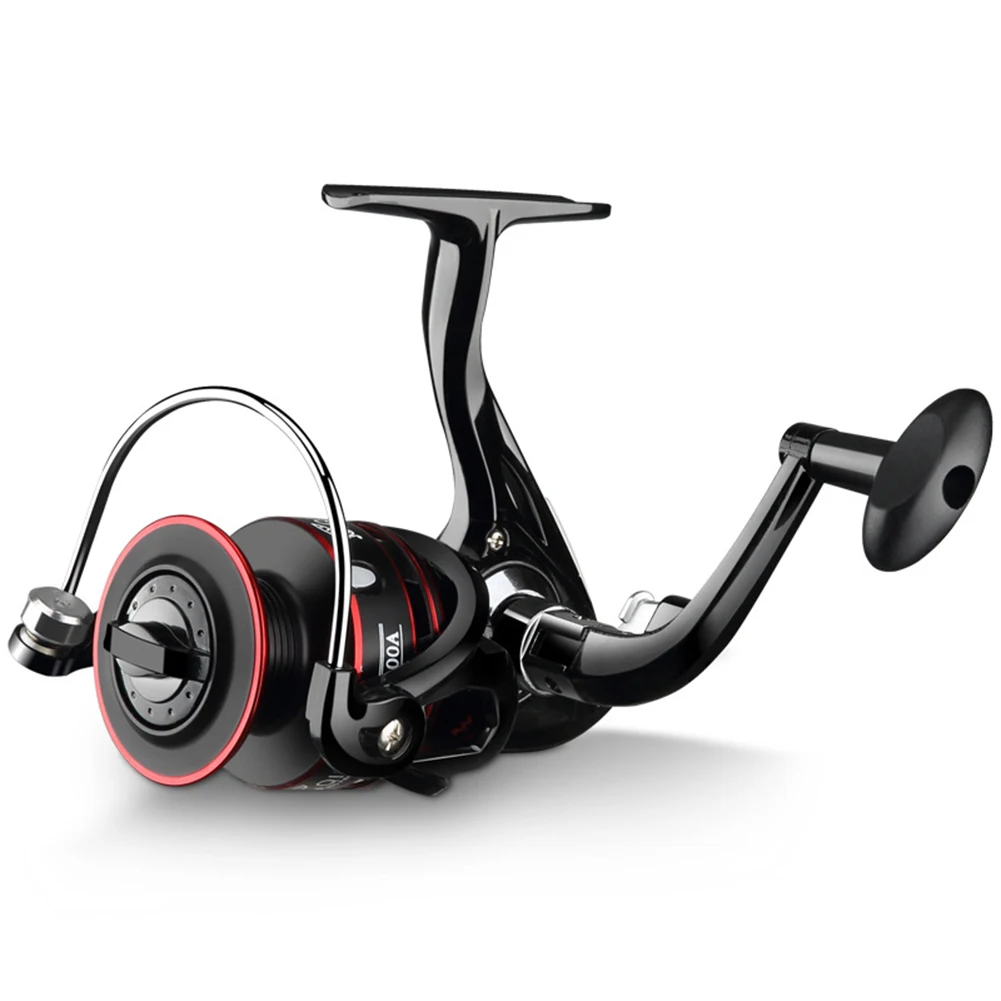 

Metal Powerful Fishing Reels Ultra Smooth Left/Right Interchangeable With Foldable Handle High Capacity Metal Spool For Saltwater Freshwater Fishing FH99