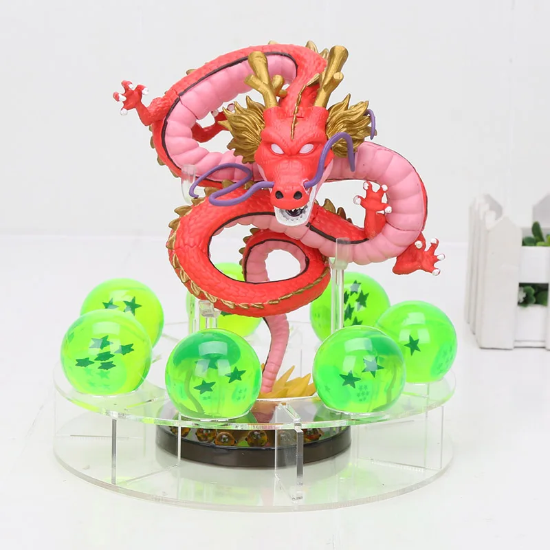 15 см Dragon Ball Z фигурки Shenron Dragonball Цифры Набор шары дракона + 7 шт. 3,5 шары полка Figuras DBZ