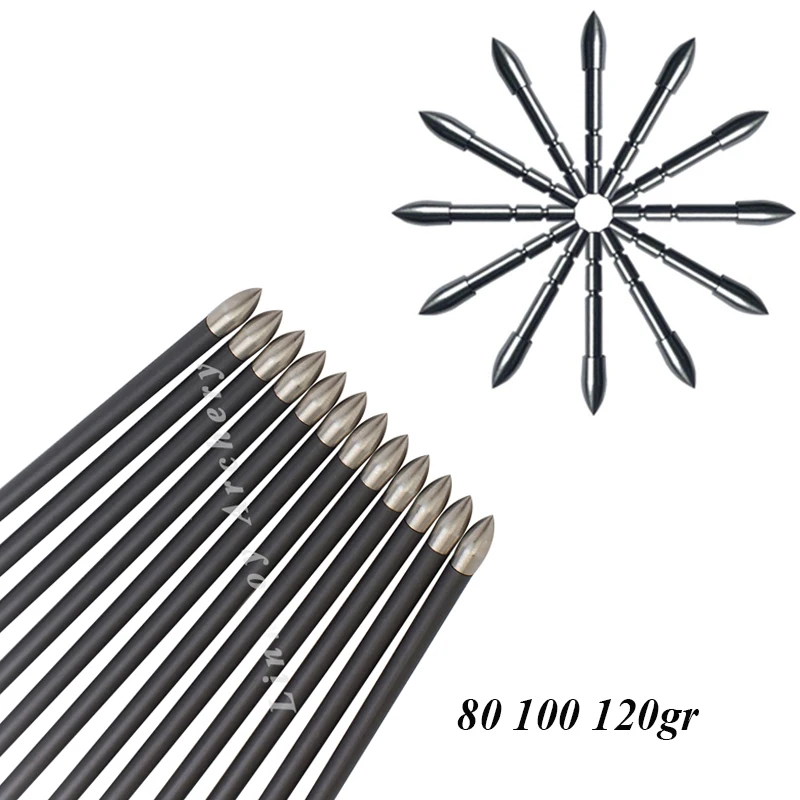 12pcs-24pcs-80gr-100gr-120gr-Archery-Target-Point-Arrowhead-Broadhead-ID4-2mm-OD5-7mm-for-DIY (2)