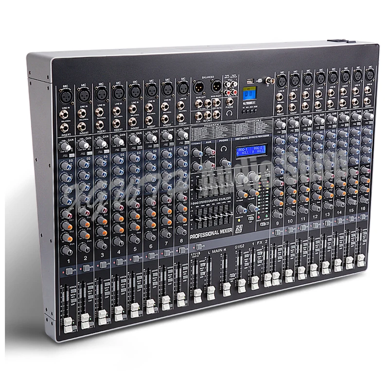 16 Channel Mixer USB Stage Karaoke Conference